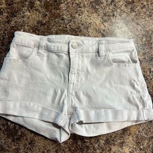 White Pacsun jean shorts. Waist size is 24.